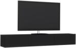 haaus Comoda TV Elba, Negru, 180 x 30 x 25 cm (924911)