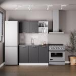 haaus Set Bucatarie Ara, Antracit/Alb, L 120 cm (926694)