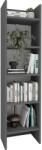 haaus Biblioteca Neda, 5 Polite, Antracit, 53 x 35 x 198 cm (925765)