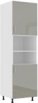 haaus Corp Turn Karo, 2 Usi, cu spatiu cuptor, Gri Lucios/Alb, MDF, 60 x 57 x 210 cm (924256)