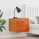 vidaXL Нощно шкафче 2 бр. Кафяво 39 x 34 x 33 см Масивно дърво бор (873510)