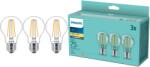 Philips LED izzókészlet, 3 db, A60, E27, 8, 5W (75W), 1055 lm, meleg fehér fény (2700K)