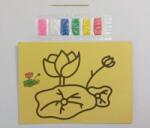 Yiwu Gyerek homokfestő készlet/homokkép készítő szett - Virág 16, 5 cm x 12 cm