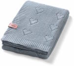 BabyOno Bambusz kötött babatakaró 75x100 cm szürke 1478/02