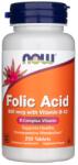 NOW Folic Acid 800 mcg Vitamina B-12 250 comprimate