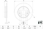 Bosch Disc frana BOSCH 0 986 479 H69 (0 986 479 H69) - automobilus