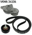 SKF Set curea transmisie cu caneluri SKF VKMA 34106 (VKMA 34106) - automobilus