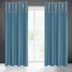 Takoy Sötétítő függöny DAFNE sima matt anyagból arany geometriai mintával díszítve