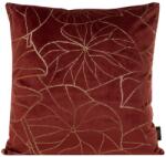 Takoy Puha bársony díszpárnahuzat BLINK 17 arany levélmintával