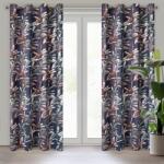 Takoy Bársony sötétítő függöny NIKOLA banánlevélmintával