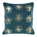 Takoy Bársony díszpárnahuzat szimmetrikus méhecskemintával-HF-387626