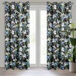 Takoy Bársony sötétítő függöny MAJA színes íriszmotívummal