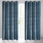 Takoy Puha bársony sötétítő függöny ezüst geometrikus mintával art deco stílusban