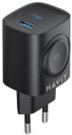 Havit Incarcator retea Havit UC132 EU, Putere 22 W, 1x USB-A, 1x USB-C, Wireless, Negru (UC132 EU)