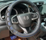 HD Bőr Kormányvédő 38cm Fekete-Kék