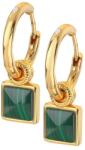 Hot Diamonds Cercei rotunzi de lux cu diamante și malachit 2în1 Jac Jossa Hope DE713