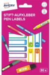 AVERY RESMI30S iskolai kézzel írható 50x10 mm 30 db színes tollcímke (RESMI30S) - bestbyte