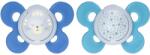 Chicco Physio Comfort Night 16-36 m биберон Cat/Stars 2 бр