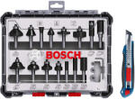 Bosch marószár készlet 15 részes, Befogás: 8mm + ajándék Bosch vágókés (0615997653)