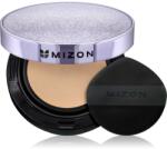 Mizon Vegan Collagen Cushion SPF38 PA++ дълготраен грим в гъбичка с висока UV защита цвят #21 Light Beige 2x15 гр