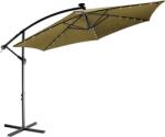STILISTA Umbrelă de grădină LED cu mâner 3 m, kaki (30040037)