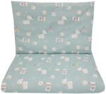 EKO ágynemű 2 db pamut ágynemű Kutyák menta nyomtatással 40x60 cm, 90x120 cm