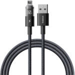 Baseus - Adatkabel Kijelző 2 (P10382700121-01) - USB Lightning csatlakozóval, Gyors Töltés, Digitális Kijelző, 2.4A, 2m - Kozmikus Fekete