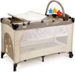 Juju Patut pliant 2 niveluri Juju Sleepy Baby, Sweet Dreams (JU7940-Sweet-Dreams) - roua