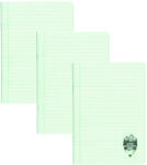 DACO Set 3 x Caiet Daco A5, 48 file, 70 g/mp, dictando, coperta plastic, Verde pastel (CT549DR/VERDEPASTEL-3BUC/SET)