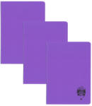DACO Set 3 x Caiet Daco A5, 48 file, 70 g/mp, dictando, coperta plastic, Mov (CT549DR/MOV-3BUC/SET)