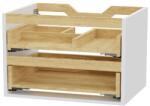 Excellent Tuto 2.0 corp dulap 80x46.5x50 cm sub chiuveta pe perete alb-stejar MLEX. 2172.800. WHBL (MLEX2172800WHBL)