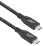 ACT Кабел ACT AC7421, от USB C(м) към USB C(м), 1m, 240W, черен (AC7421)