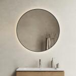 MARMY QUEEN fekete keretes tükör 90 cm-es (LED 6000k, körbe hangulatvilágítás) 90 11 21 90 90 01 (90 11 21 90 90 01)