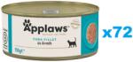 Applaws Cat Tonhalfilé húslevesben 72x156 g