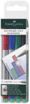 Faber-Castell Faber-Castell: Multimark fóliafilc szett S - 4 db (152404) - jatekshop