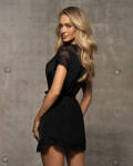  810-PEI-1 peignoir black S/M - szexshoponline