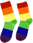  PRIDE - szivárványos LGBT zokni S/M méretű - szexshoponline