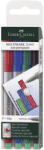 Faber-Castell Faber-Castell: Multimark fóliafilc 4db-os szett F (151404) - jatekshop