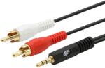 TB AKTBXAJ2RCA250B 3.5mm Jack apa - 2x RCA apa Kábel (2.5m) (AKTBXAJ2RCA250B) (AKTBXAJ2RCA250B)