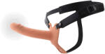 Hidden Desire Inferno Vibrating Silicone Hollow Penis Strap-On with Remote 18cm Skin
