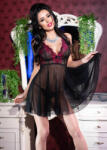  CR 4214 S/M Black Pink Babydoll + String - szexshoponline