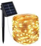 Sumker Napelemes Meleg Fehér Kerti Fényfüzér 20 m