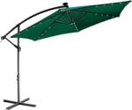 STILISTA Kerti napernyő fogantyúval LED 3 m zöld (30040038)