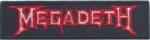 Megadeth Logo Outline Vasalható tapasz (MEGAPAT09)
