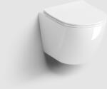 Clou BV InBe wc csésze lassú záródású ülőkével függesztett perem nélkül fehér fényes IB/04.01221. 02 (IB040122102)