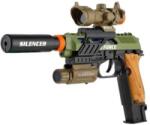 Teddies Pistol din plastic cu baterii, cu accesorii sonore și luminoase (TD00850949)