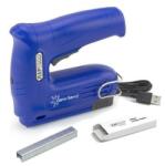 Rapesco Tűzőpisztoly, vezeték nélküli, elektromos, USB, RAPESCO Germ-Savvy "T12-USB", kék (1634) - iconink