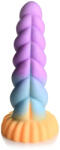 XR Brands Creature Cocks Mystique - dildo unicorn - 21cm - mov-galben (848518049056) Dildo