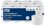 Tork Toalettpapír, belsőmag nélküli, T7 rendszer, 2 rétegű, 13, 1 cm átmérő, Advanced, TORK "OptiServe", fehér (472630) - iconink