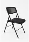 ALBA CR Összecsukható szék, fém és szövet, ALBA "CPDIVANO N", fekete (CPDIVANO N) - iconink